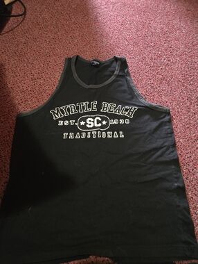 Men's Black Tank Top - Traditional SC Graphic